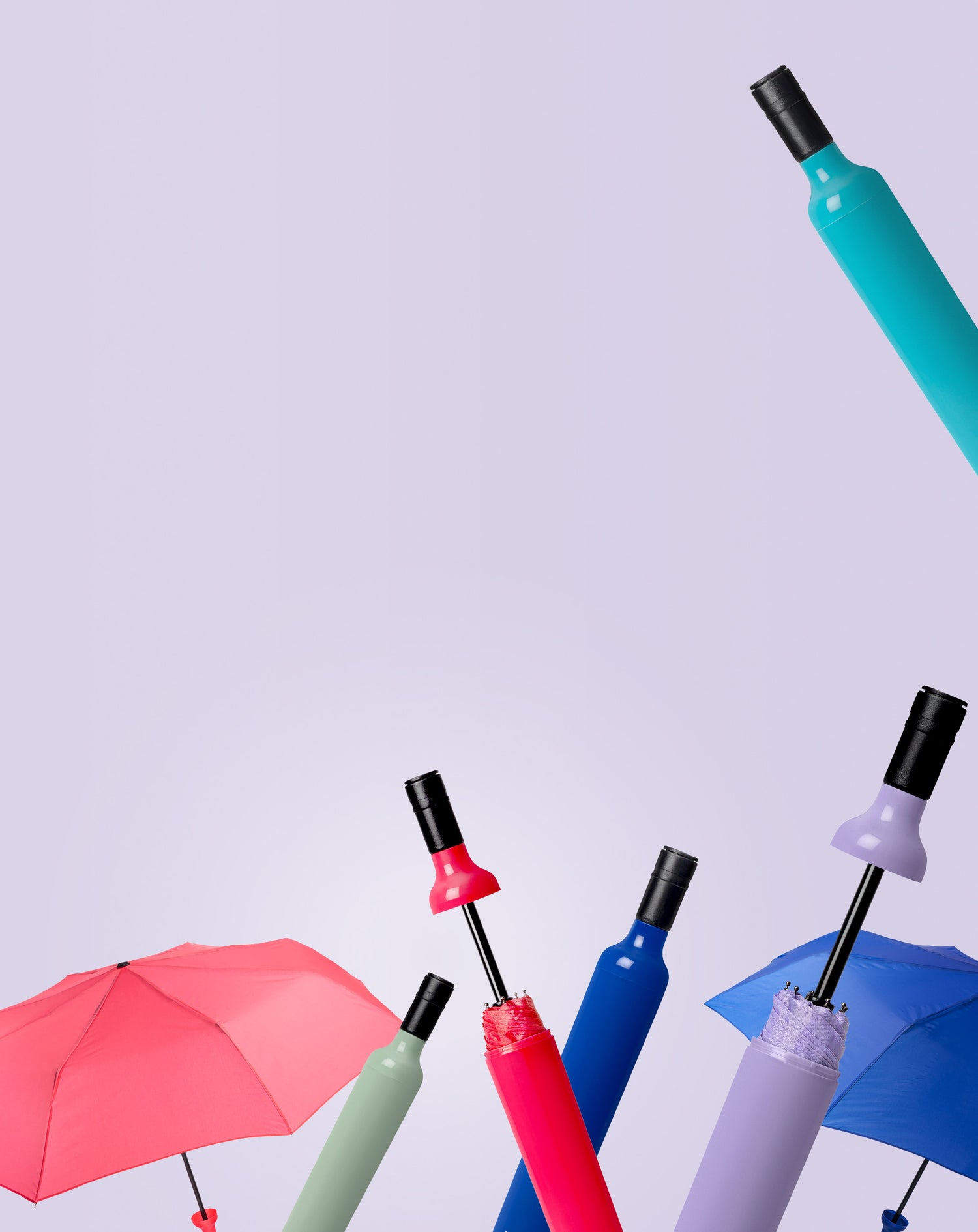 Vinrella solid color bottle umbrellas