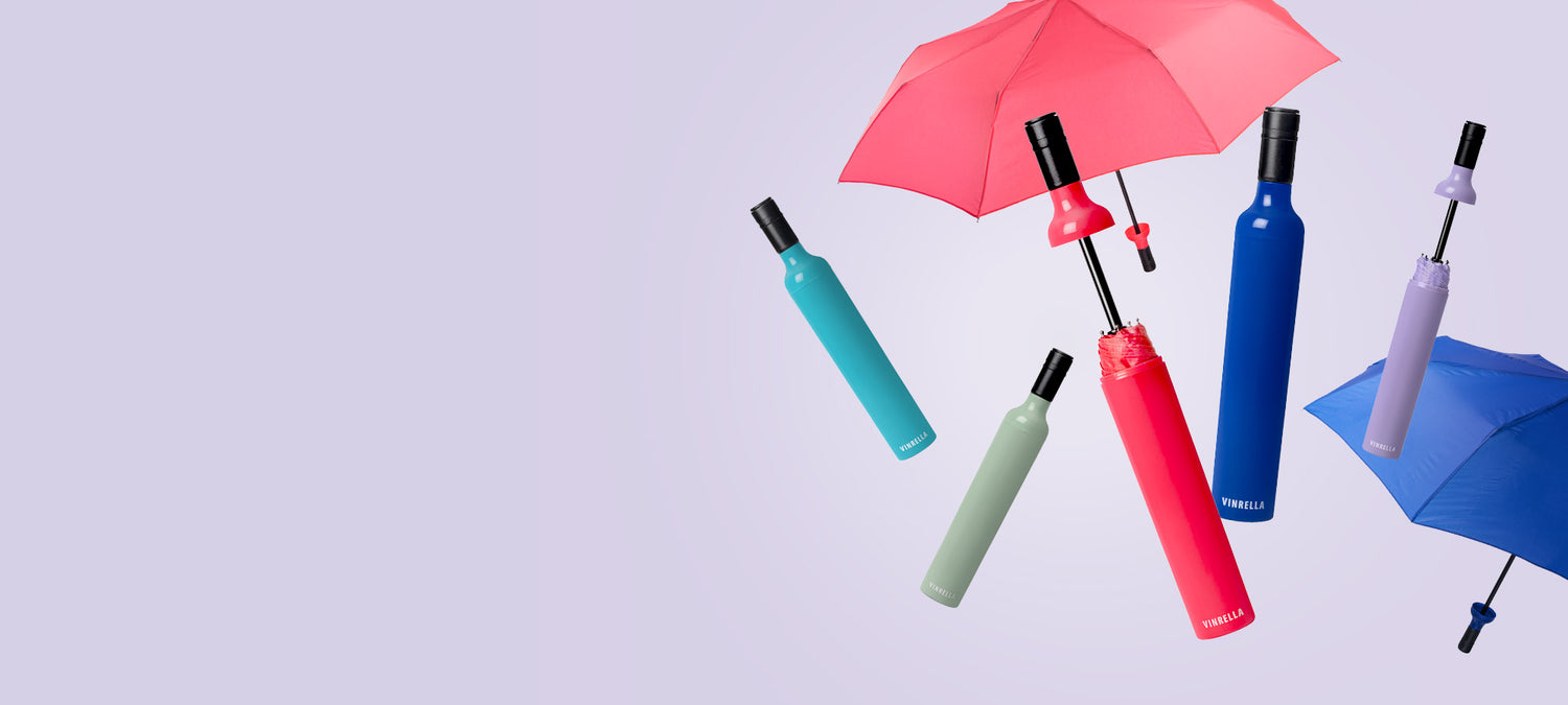 Vinrella solid color bottle umbrellas