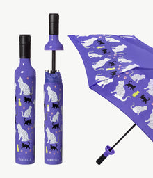  Purrfection Cat Print Bottle Umbrella by Vinrella