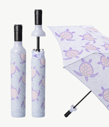  Purple turtle patterned bottle umbrella by Vinrella