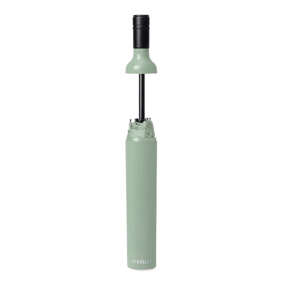 Sage Solid Green Bottle Umbrella by Vinrella