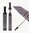 Geometric Black Bottle Umbrella by Vinrella