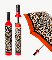 Leopard Print Bottle Umbrella by Vinrella