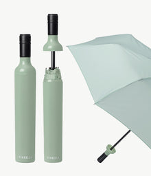  Sage Solid Green Bottle Umbrella by Vinrella