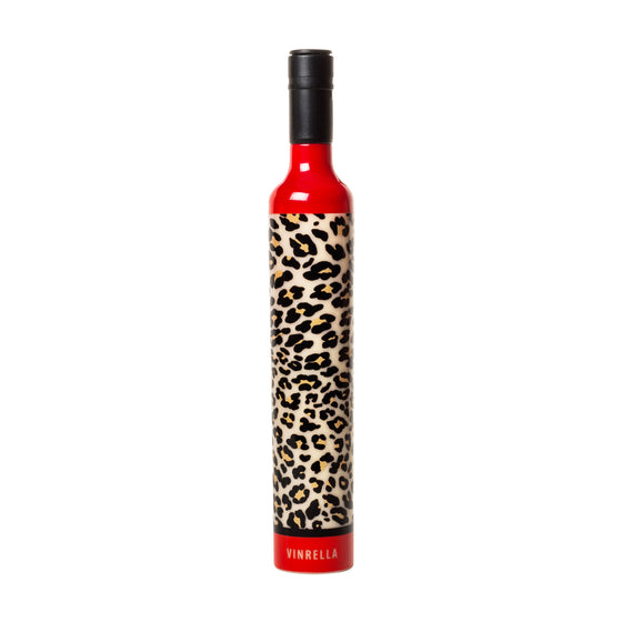 Leopard Print Bottle Umbrella by Vinrella